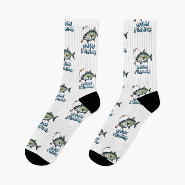 Item preview, Gone Fishing – Bold Bass Design for Anglers designed and sold by SaltyLinesOut.
