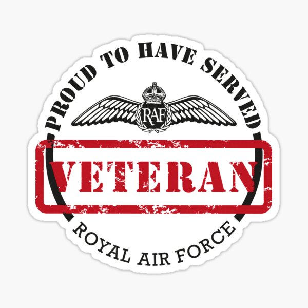 PTHS RAF Veteran Large Sticker