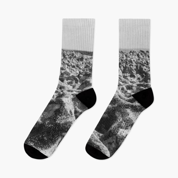 Item preview, black and white photograph of endless corals on a deserted beach designed and sold by felipequeiroz.