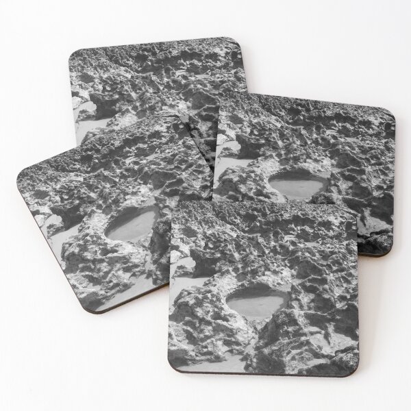 Item preview, black and white photograph of endless corals on a deserted beach 2 designed and sold by felipequeiroz.