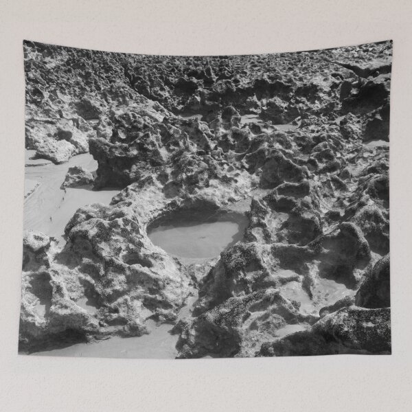 Item preview, black and white photograph of endless corals on a deserted beach 2 designed and sold by felipequeiroz.