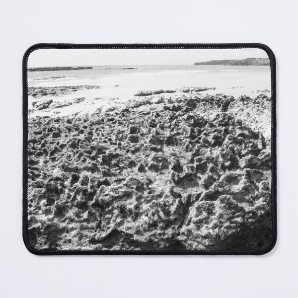 Item preview, black and white photograph of endless corals on a deserted beach 3 designed and sold by felipequeiroz.