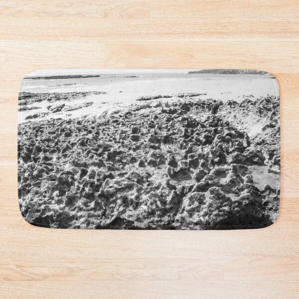 Item preview, black and white photograph of endless corals on a deserted beach 3 designed and sold by felipequeiroz.