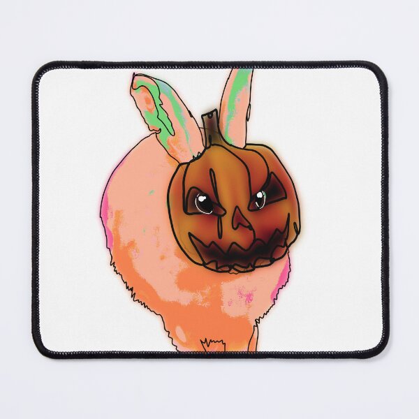 Item preview, Cute Halloween Bunny with Jack-o’-Lantern Hat – animalzinhats designed and sold by Ashley’sAnimalz.
