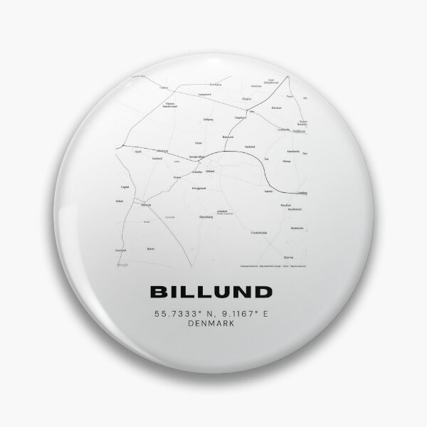 Item preview, Billund Minimalist Denmark Map Print designed and sold by RM-Journey.