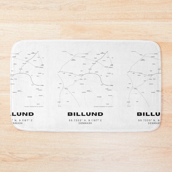Item preview, Billund Minimalist Denmark Map Print designed and sold by RM-Journey.