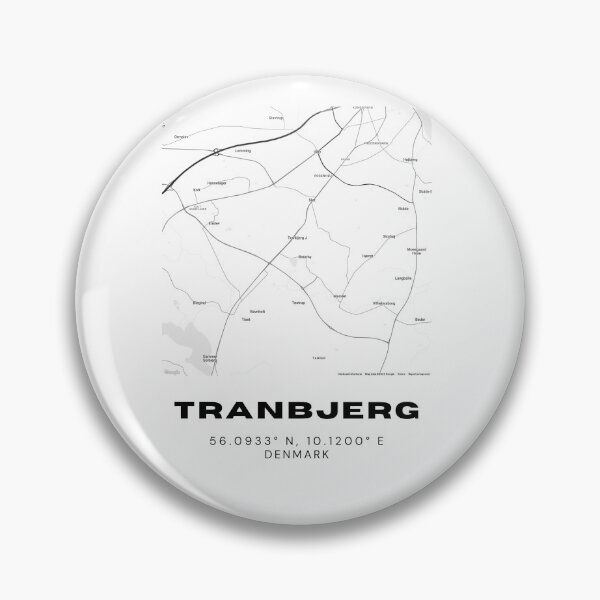 Item preview, Tranbjerg Modern Map Poster - Denmark Series designed and sold by RM-Journey.