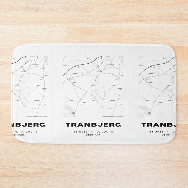 Item preview, Tranbjerg Modern Map Poster - Denmark Series designed and sold by RM-Journey.