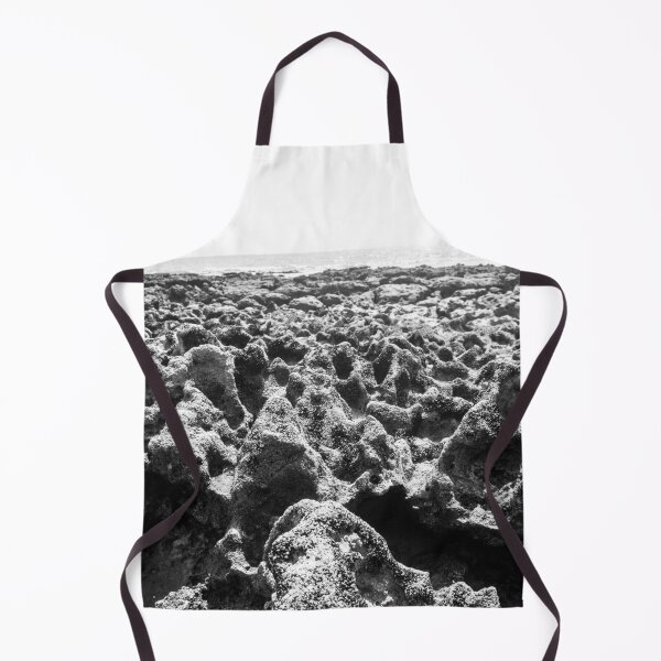 Item preview, black and white photograph of endless corals on a deserted beach 4 designed and sold by felipequeiroz.