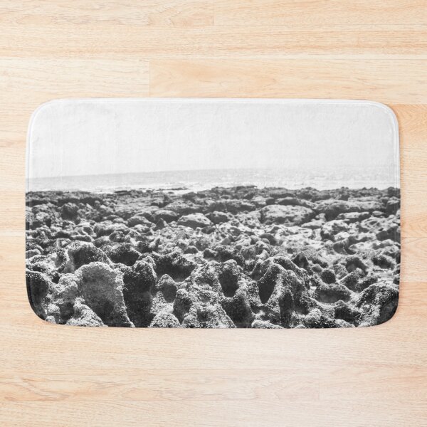 Item preview, black and white photograph of endless corals on a deserted beach 4 designed and sold by felipequeiroz.