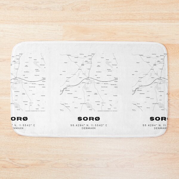 Item preview, Sorø Minimalist Line Map – Danish Town Print designed and sold by RM-Journey.