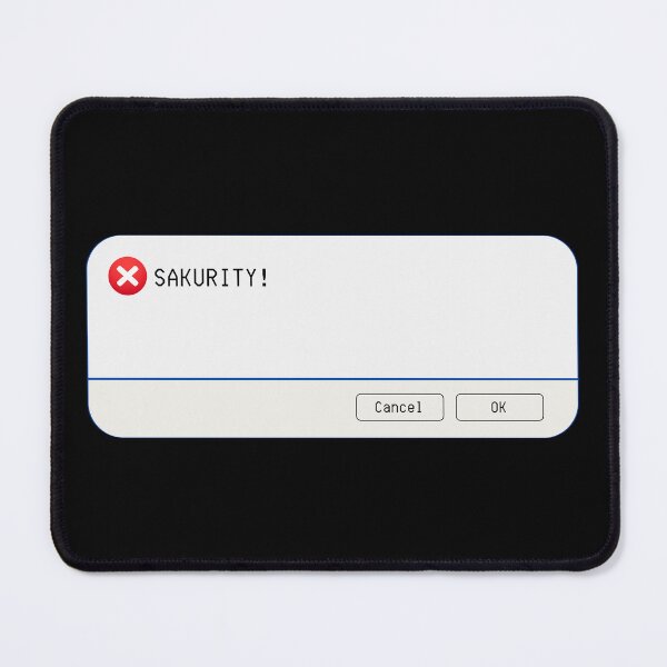 Item preview, UNEXPECTED ERROR: SAKURITY! - funny computer signs designed and sold by DesignsFromTW-S.