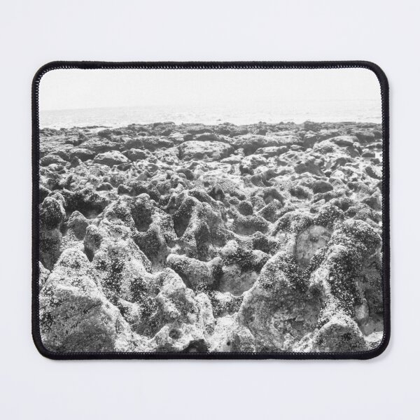 Item preview, black and white photograph of endless corals on a deserted beach 5 designed and sold by felipequeiroz.