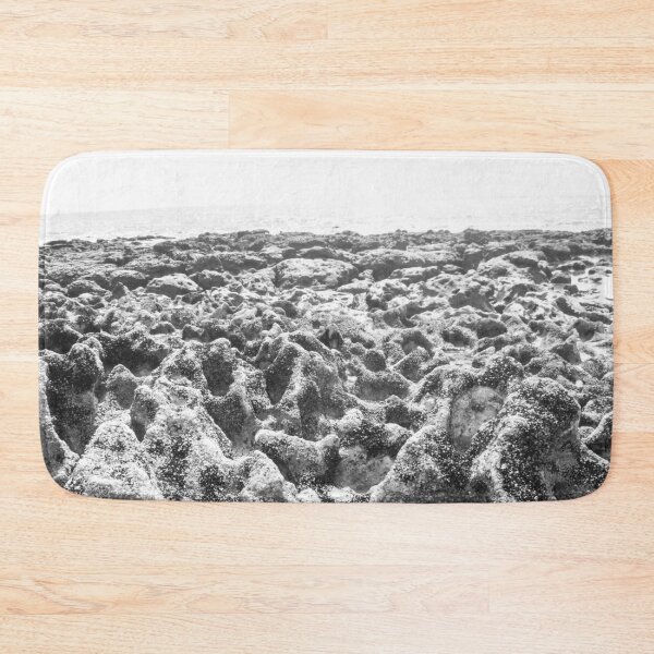 Item preview, black and white photograph of endless corals on a deserted beach 5 designed and sold by felipequeiroz.