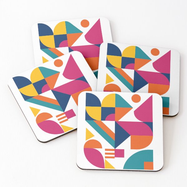 Item preview, Vibrant Abstract Geometric Composition designed and sold by Khayallab .