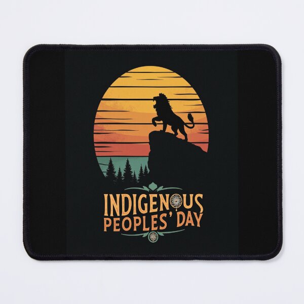 Item preview, Indigenous Peoples Day – Retro Lion Sunset Silhouette designed and sold by HOUCHCREATOR.
