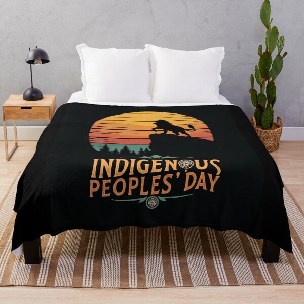 Item preview, Indigenous Peoples Day – Retro Lion Sunset Silhouette designed and sold by HOUCHCREATOR.