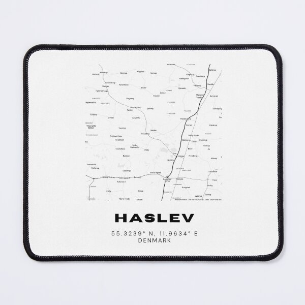 Item preview, Haslev Modern Map Design – Denmark Collection designed and sold by RM-Journey.