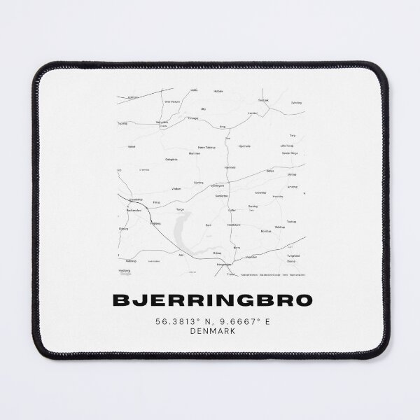 Item preview, Bjerringbro Modern Line Map – Denmark Design designed and sold by RM-Journey.