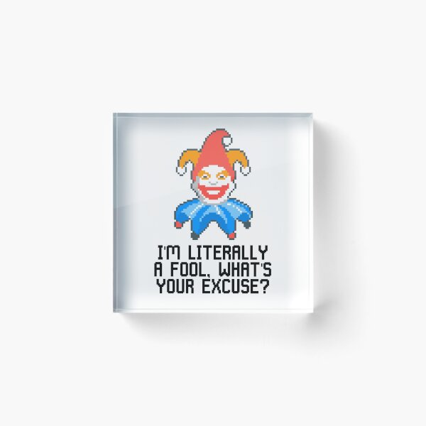 Item preview, Jimbo Balatro - I'm literally a fool, what's your excuse? designed and sold by Gautamaa.