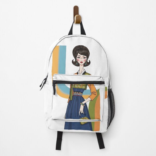 Item preview, Retro Korean Fashion Hanbok designed and sold by ZuriRetroPrints.