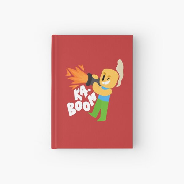 Kaboom Roblox Inspired Animated Blocky Character Noob T Shirt Hardcover Journal By Smoothnoob Redbubble - hand drawn smooth noob roblox inspired character with headphones hardcover journal