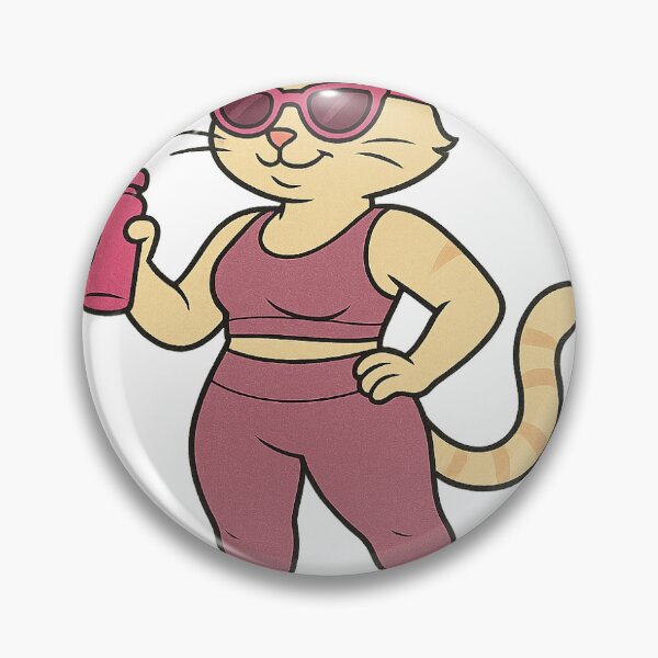 Item preview, Workout Girl Cat designed and sold by LockedUp.
