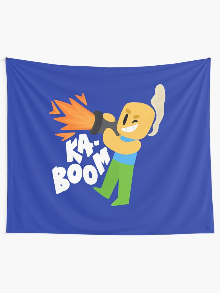Kaboom Roblox Inspired Animated Blocky Character Noob T Shirt Wall Tapestry - kaboom roblox inspired animated blocky character noob t shirt hardcover journal