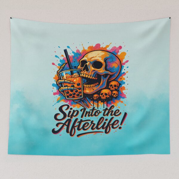 Item preview, Sip Into the Afterlife | Crewneck Bones And Botany  designed and sold by skkyfaithArtz.