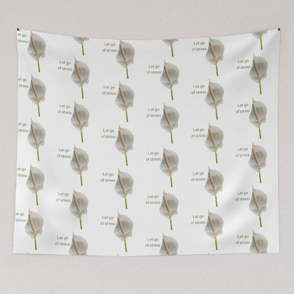 Item preview, Let go of stress, peace lily  designed and sold by Josephine Ethereal.