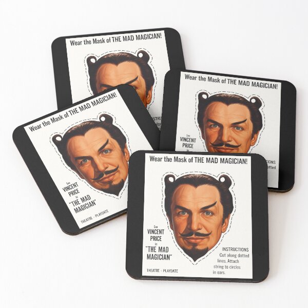 Item preview, The Mad Magician Vincent Price Mask designed and sold by MidnightMovieRB.