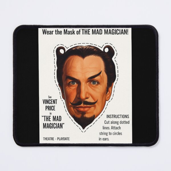 Item preview, The Mad Magician Vincent Price Mask designed and sold by MidnightMovieRB.