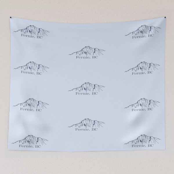 Item preview, Mount Hosmer Fernie BC outline designed and sold by Rock An Design.