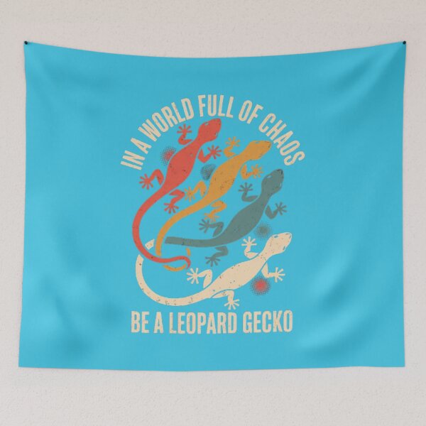 Artikelvorschau, Sei ein Leopardgecko | Retro-Eidechsen-Motivationszitat | Lustiges Haustier-Reptilien-Design entworfen und verkauft von dortmond.