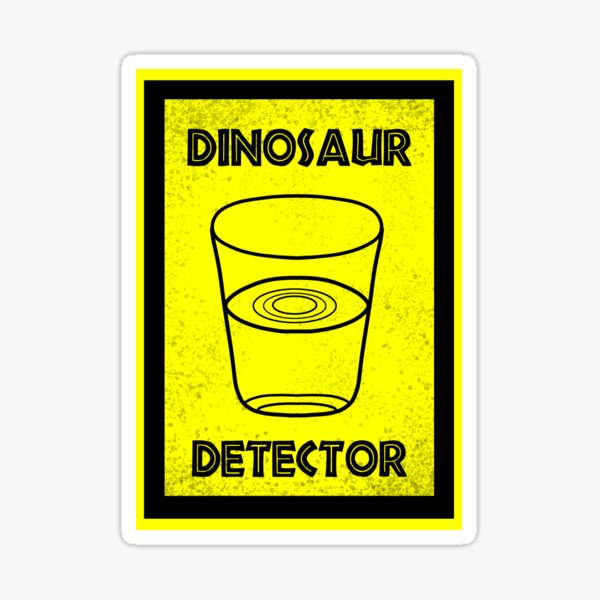 Vista previa del artículo con la obra «jurassic dinosaur detector», diseñado y vendido por Blck-Acid-Devil.