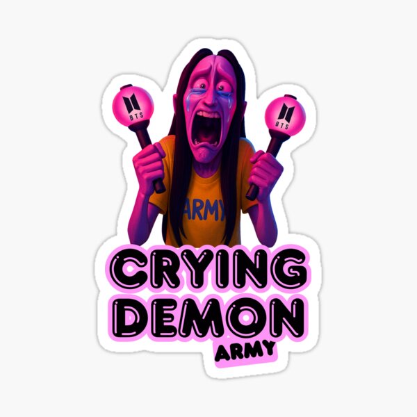 Artikel-Vorschau von Crying Demon (Kpop Demon Hunters) – BTS ARMY Fan-Version, designt und verkauft von NanalogDigital.