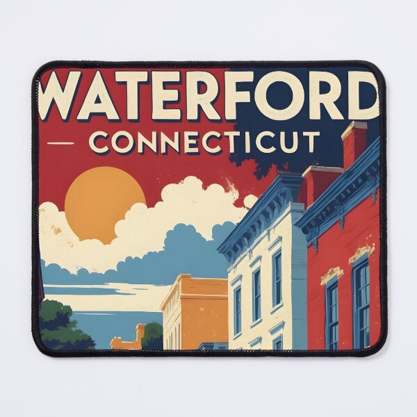 Item preview, Waterford Connecticut 1950s USA Vintage Travel Tourism designed and sold by TravelersGems.