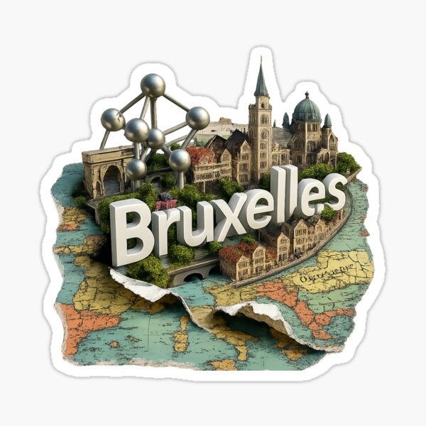 Item preview, Bruxelles map designed and sold by Kogart.