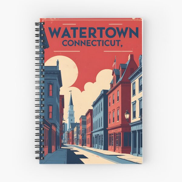 Item preview, Watertown Connecticut 1950s USA Vintage Travel Tourism designed and sold by TravelersGems.