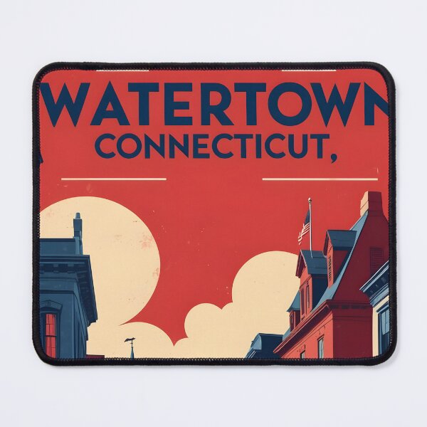 Item preview, Watertown Connecticut 1950s USA Vintage Travel Tourism designed and sold by TravelersGems.