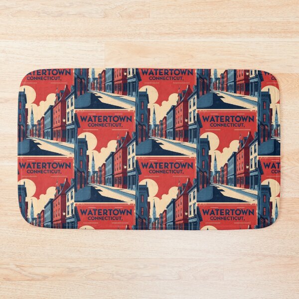 Item preview, Watertown Connecticut 1950s USA Vintage Travel Tourism designed and sold by TravelersGems.