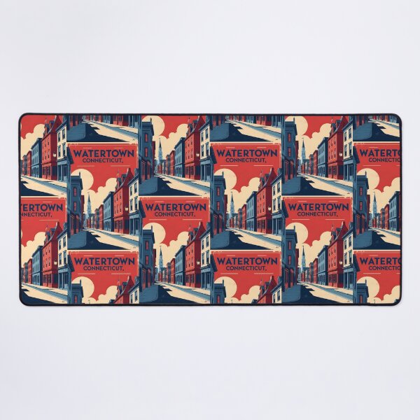 Item preview, Watertown Connecticut 1950s USA Vintage Travel Tourism designed and sold by TravelersGems.