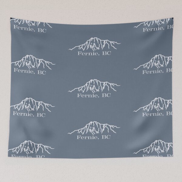 Item preview, Mount Hosmer Fernie BC outline-light designed and sold by Rock An Design.