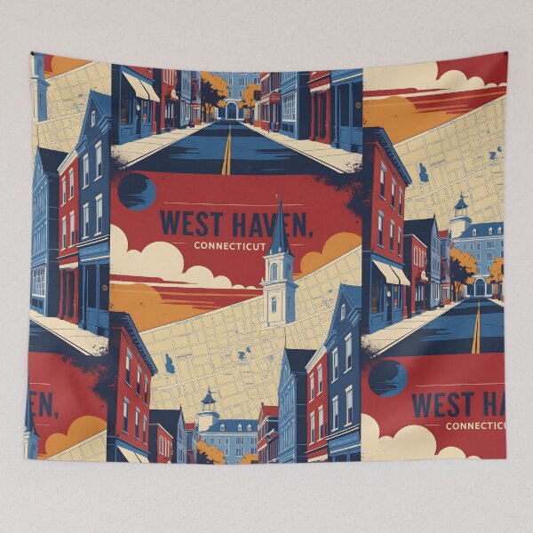 Item preview, West Haven Connecticut 1950s USA Vintage Travel Tourism designed and sold by TravelersGems.