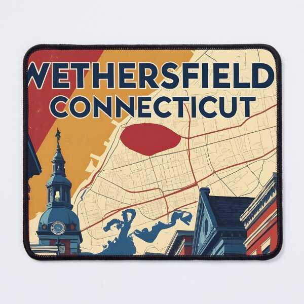 Item preview, Wethersfield Connecticut 1950s USA Vintage Travel Tourism designed and sold by TravelersGems.