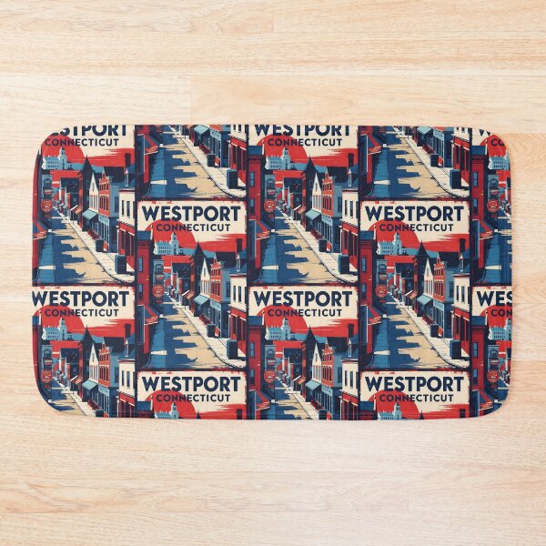 Item preview, Westport Connecticut 1950s USA Vintage Travel Tourism designed and sold by TravelersGems.