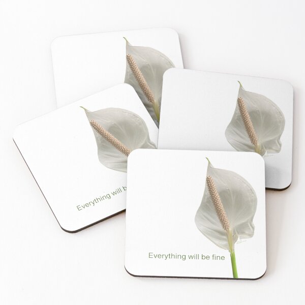 Item preview, Everything will be fine, peace lily  designed and sold by Josephine Ethereal.