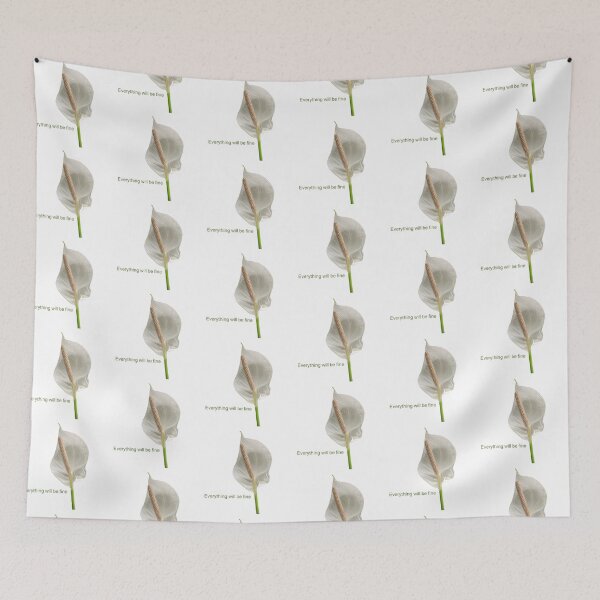 Item preview, Everything will be fine, peace lily  designed and sold by Josephine Ethereal.