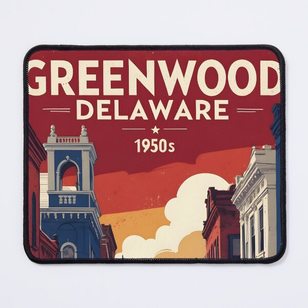 Item preview, Greenwood Delaware USA Vintage Travel Tourism designed and sold by TravelersGems.