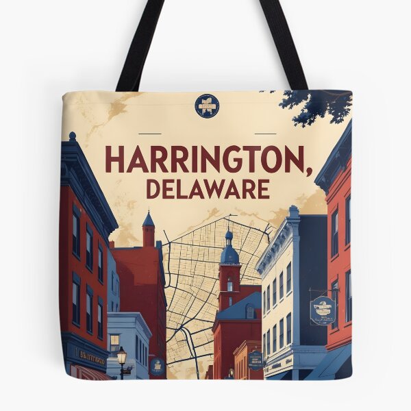 Item preview, Harringtown Delaware USA Vintage Travel Tourism designed and sold by TravelersGems.